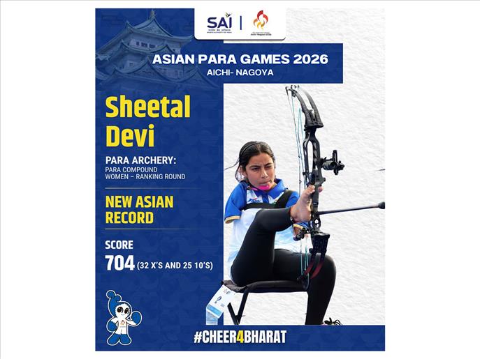 Asian Para Games: Sheetal Devi, Toman Kumar set world record in mixed compound archery